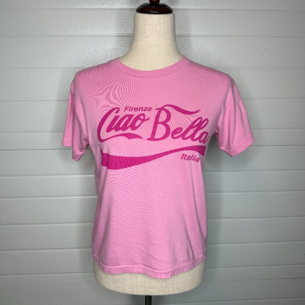 Ciao Bella Firenze Italia Pink Tee – Kids XL (9–10)